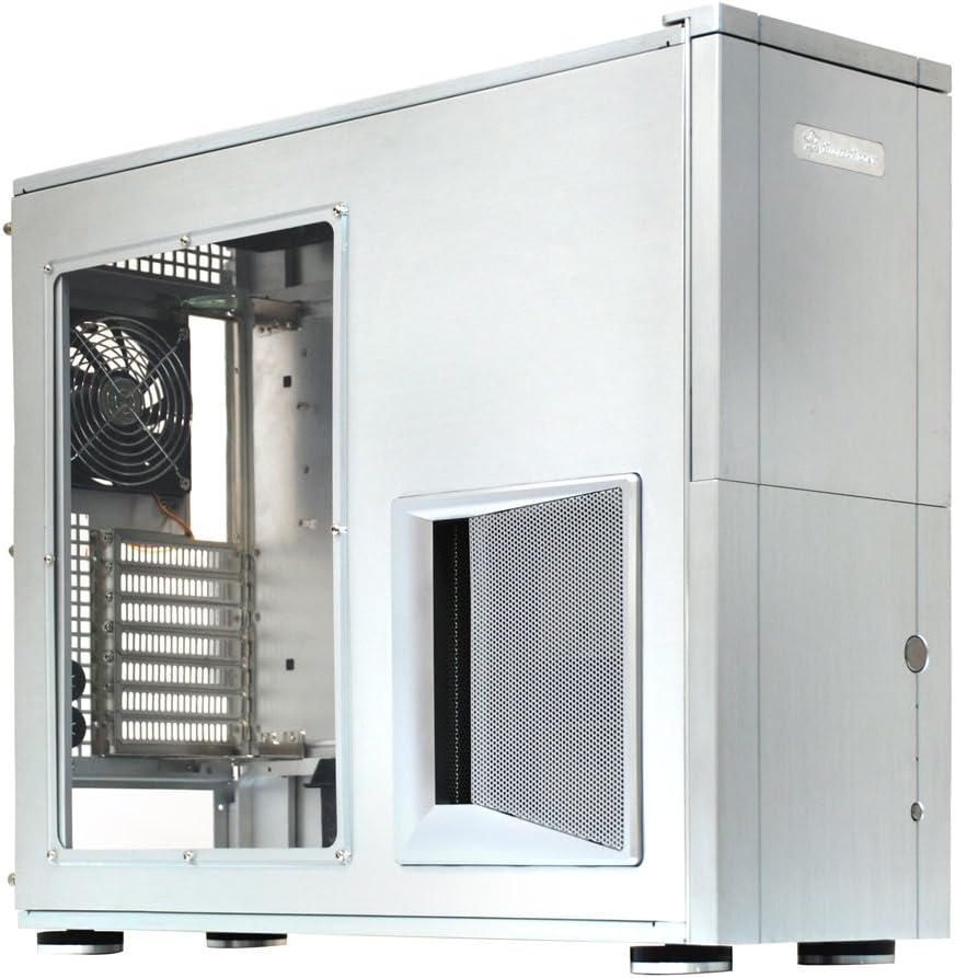 Silverstone TJ10-SW Window Version Aluminum ATX Full Tower Computer Case - Retail (Silver)