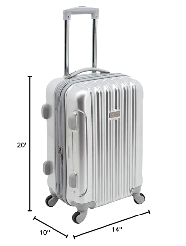 kensie Women's Alma Hardside Spinner Luggage, Expandable, Japanese Carmine Red, Carry-On 20-Inch