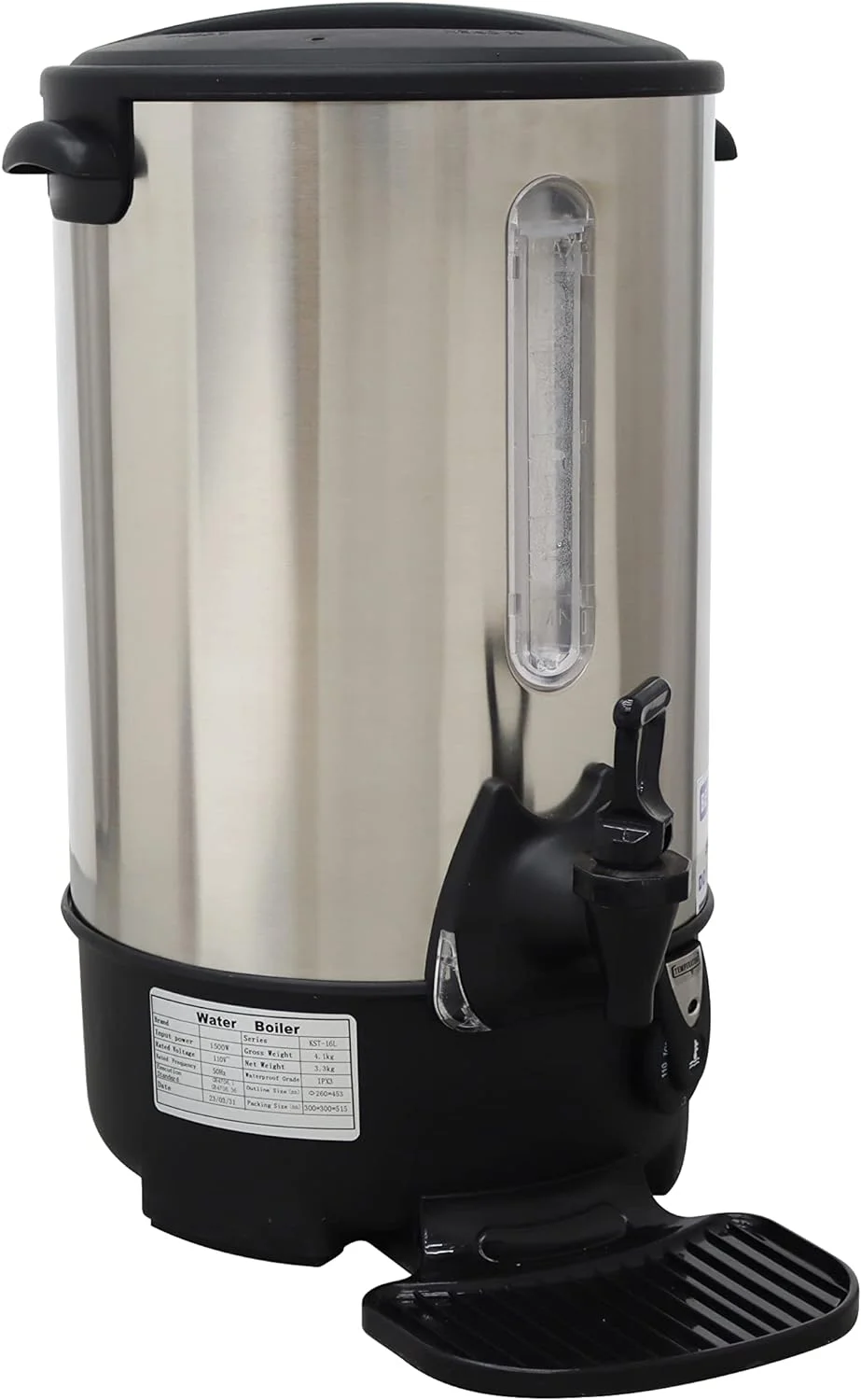 PreAsion Commercial Household Stainless Steel Milk Bucket Hot Water Bucket Instant Hot Water Boiler 8.8L