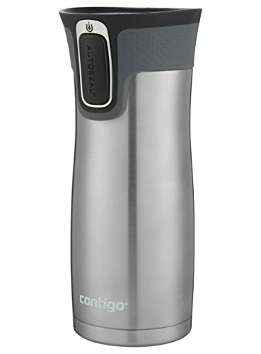 Contigo AUTOSEAL West Loop Vacuum-Insulated Stainless Steel Travel Mug with Easy-Clean Lid 20 oz Sake