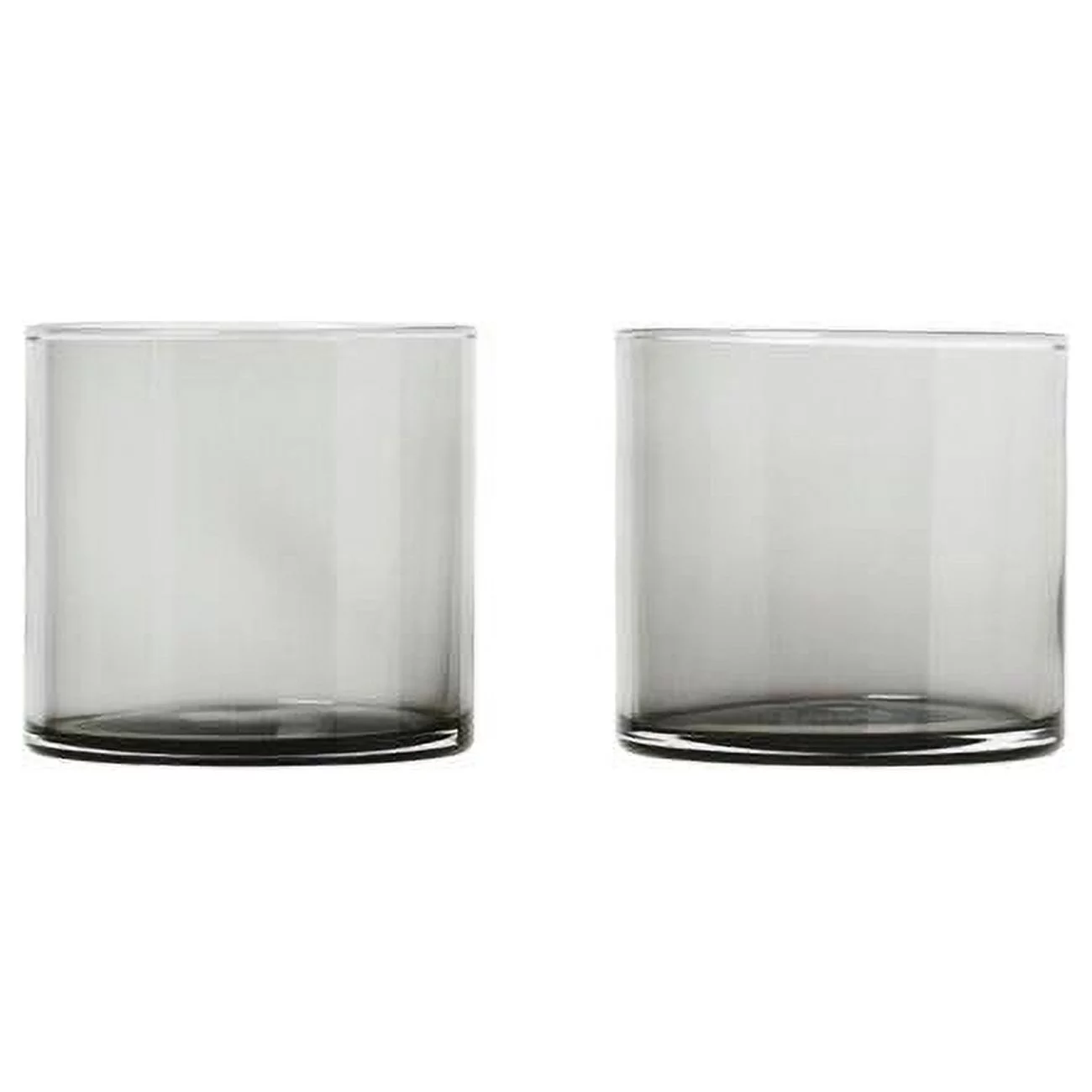 7 oz Mera Drinking Glasses Lowball, Smoked - Set of 2