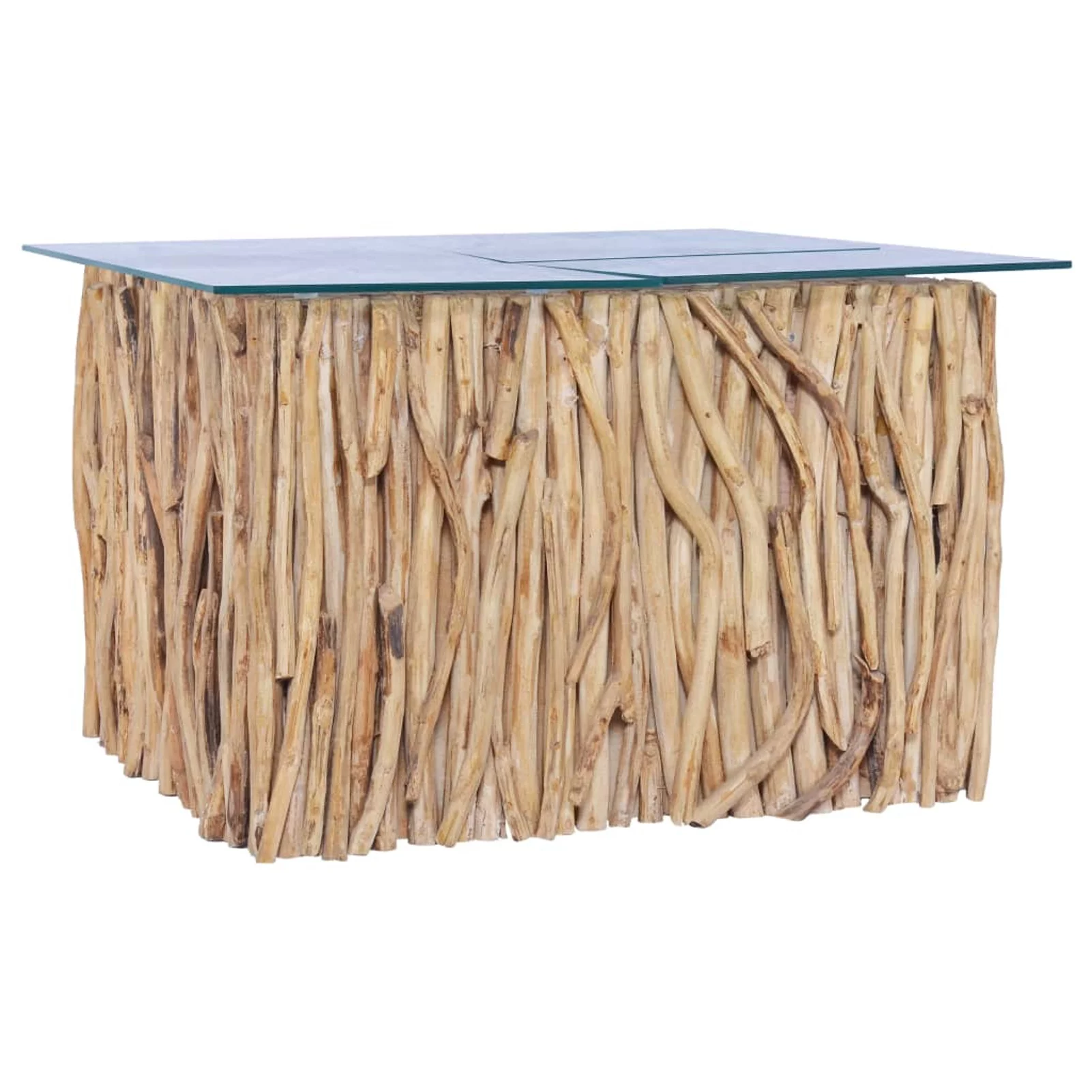 Aibecy Coffee Table with Glass 26