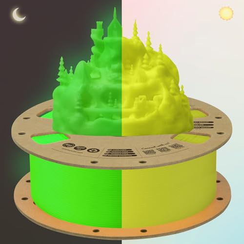 OVERTURE PLA Filament 1.75mm PLA 3D Printer Filament, 2kg Cardboard Spool (4.4lbs), Dimensional Accuracy +/- 0.02mm, Fit Most FDM Printer (Black 2-Pack)