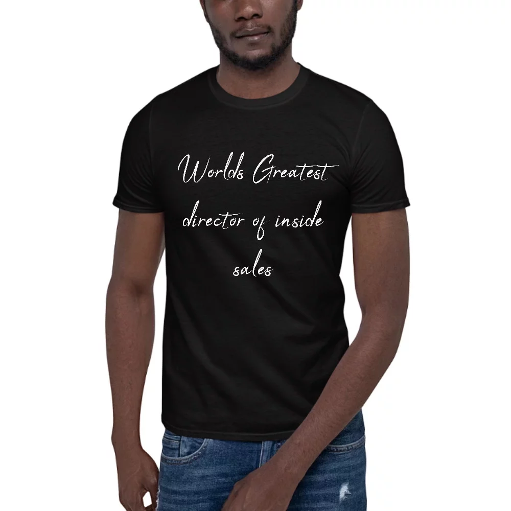 M Worlds Greatest Director Of Inside Sales Short Sleeve Cotton T-Shirt By Undefined Gifts