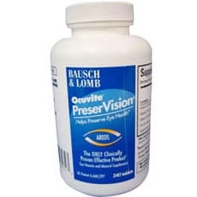 Preservision Areds Eye Vitamin And Mineral Supplement Tablets By Bausch And Lomb - 240 Ea, 6 Pack