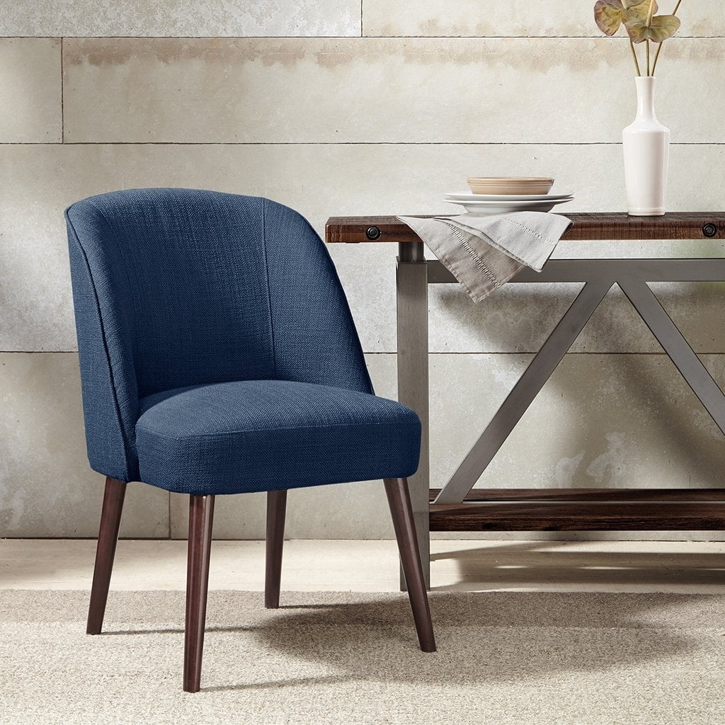 Madison Park Bexley Rounded Back Dining Chair Blue See below