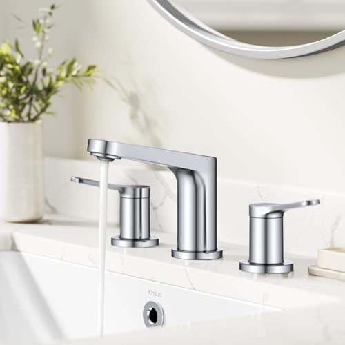 KRAUS Indy Single Handle One Hole Bathroom Sink Faucet in Chrome, KBF-1411CH