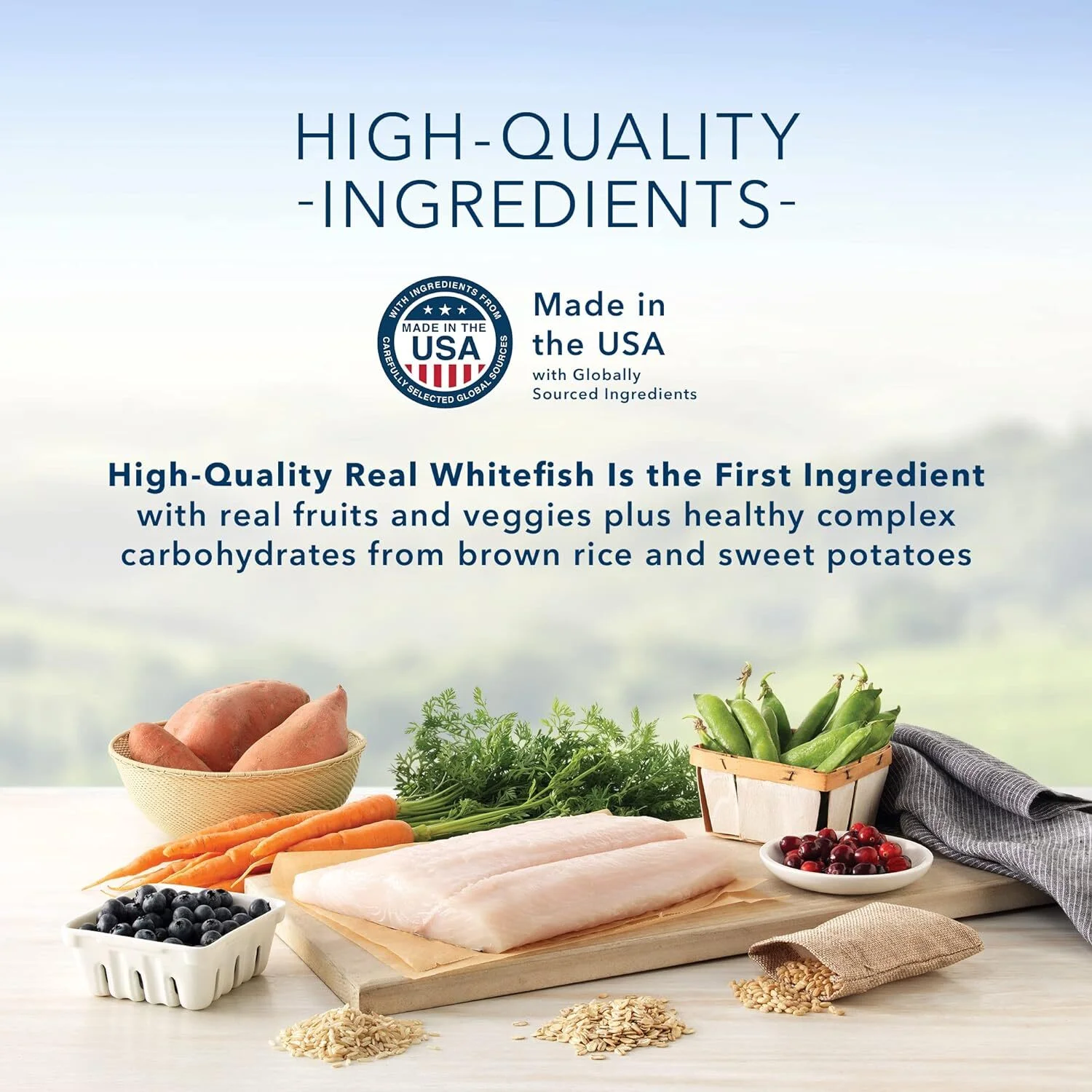 Blue Buffalo Life Protection Formula Fish and Brown Rice Dry Dog Food for Adult Dogs, Whole Grain, 15 lb. Bag