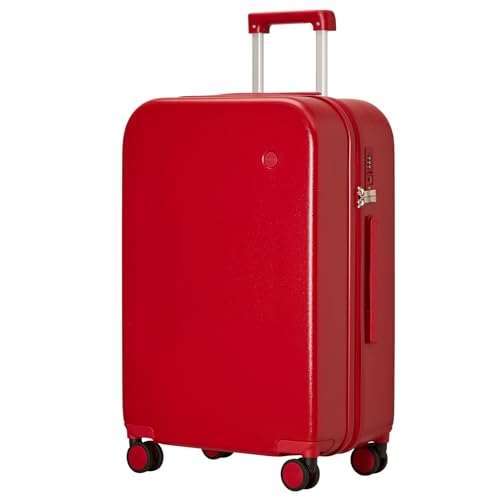 mixi Upgrade Carry on Luggage 14 Inch Underseat Personal Item Suitcases with Spinner Wheels, Hardside Rolling Suitcase PC with TSA Lock Lightweight Travel Case, Fine Grid Black