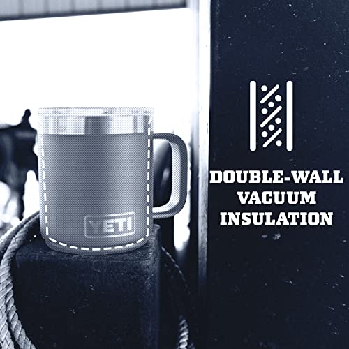YETI Rambler 10 oz Stackable Mug, Vacuum Insulated, Stainless Steel with MagSlider Lid, Stainless