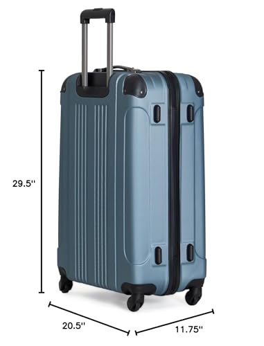 Kenneth Cole REACTION Out of Bounds Lightweight Hardshell 4-Wheel Spinner Luggage, Cobalt Blue, 20-Inch Carry On