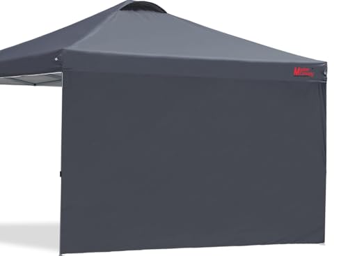 MASTERCANOPY Durable Pop-up Canopy Tent with 1 Sidewall (10'x10',White)