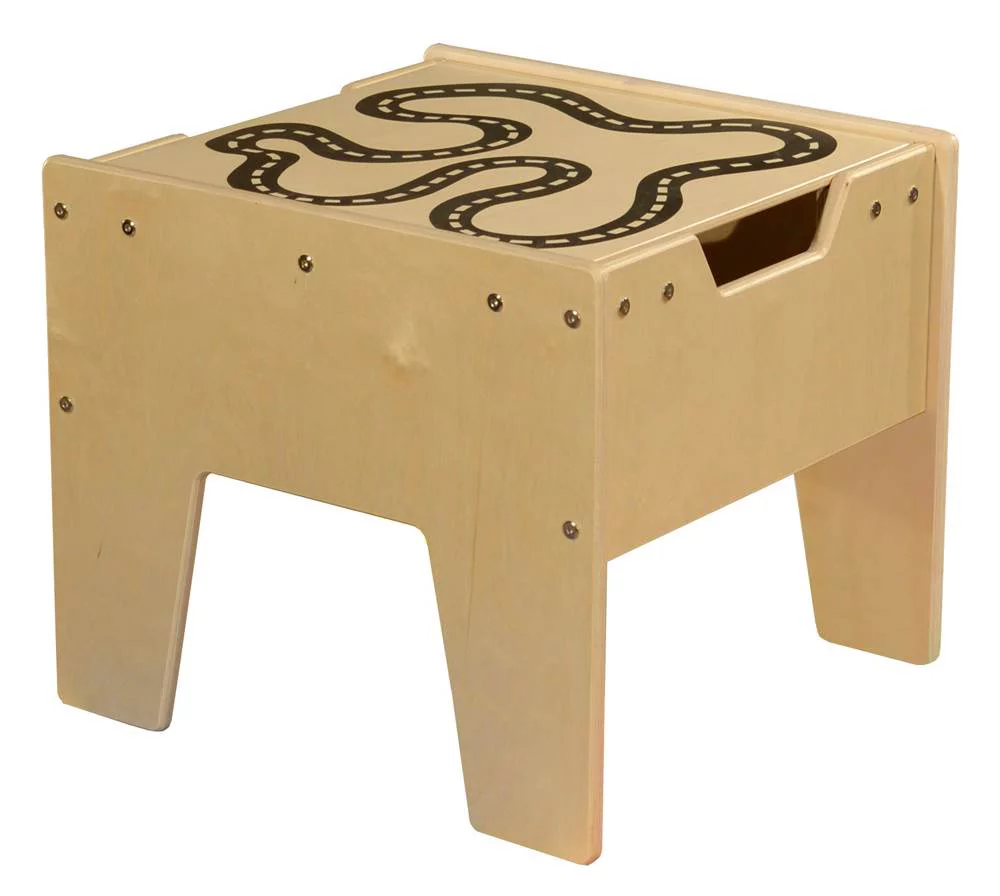 2-N-1 Activity Table with Blue Lego Compatible Top - RTA