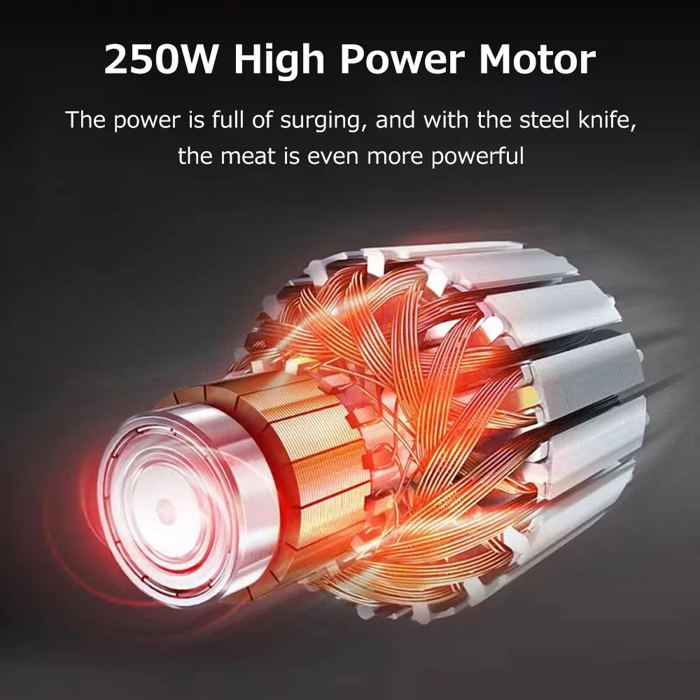 Electric Meat Grinder 3L Stainless Steel Capacity Powerful 250W Kitchen Cooker Blender Upgrade Your Cooking Skills