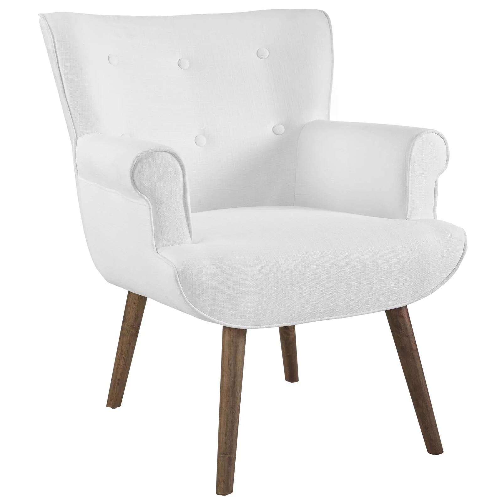 Modway Cloud Upholstered Armchair in White