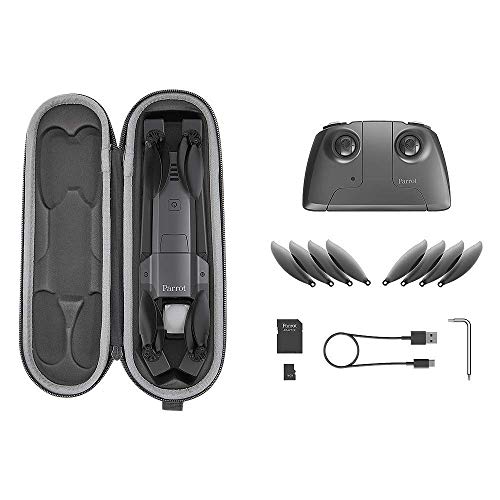 Parrot PF728000 ANAFI Drone, Foldable Quadcopter Drone with 4K HDR Camera, Compact, Silent & Autonomous, Realize your shots with a 180° vertical swivel camera, Dark Grey