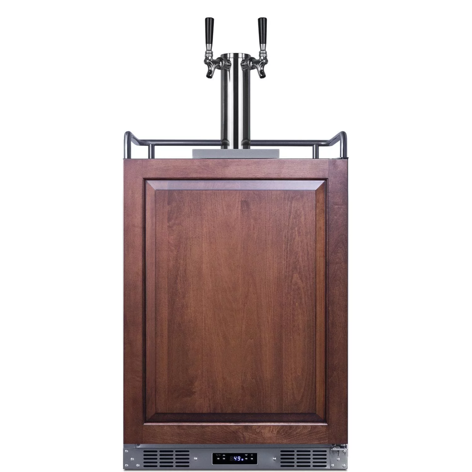 Summit 24-Inch 5.6 Cu. Ft. Built-In Cold Brew Coffee Kegerator - Custom Panel - SBC682PNRCFTWIN