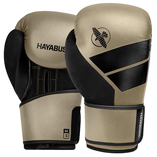 Hayabusa S4 PU Leather Boxing Gloves for Men, Women & Kids, 10oz, 12oz, 14oz, 16oz, Training, Sparring, Kickboxing, Fighting Sports, Taekwondo, MMA, Muay Thai & Arts