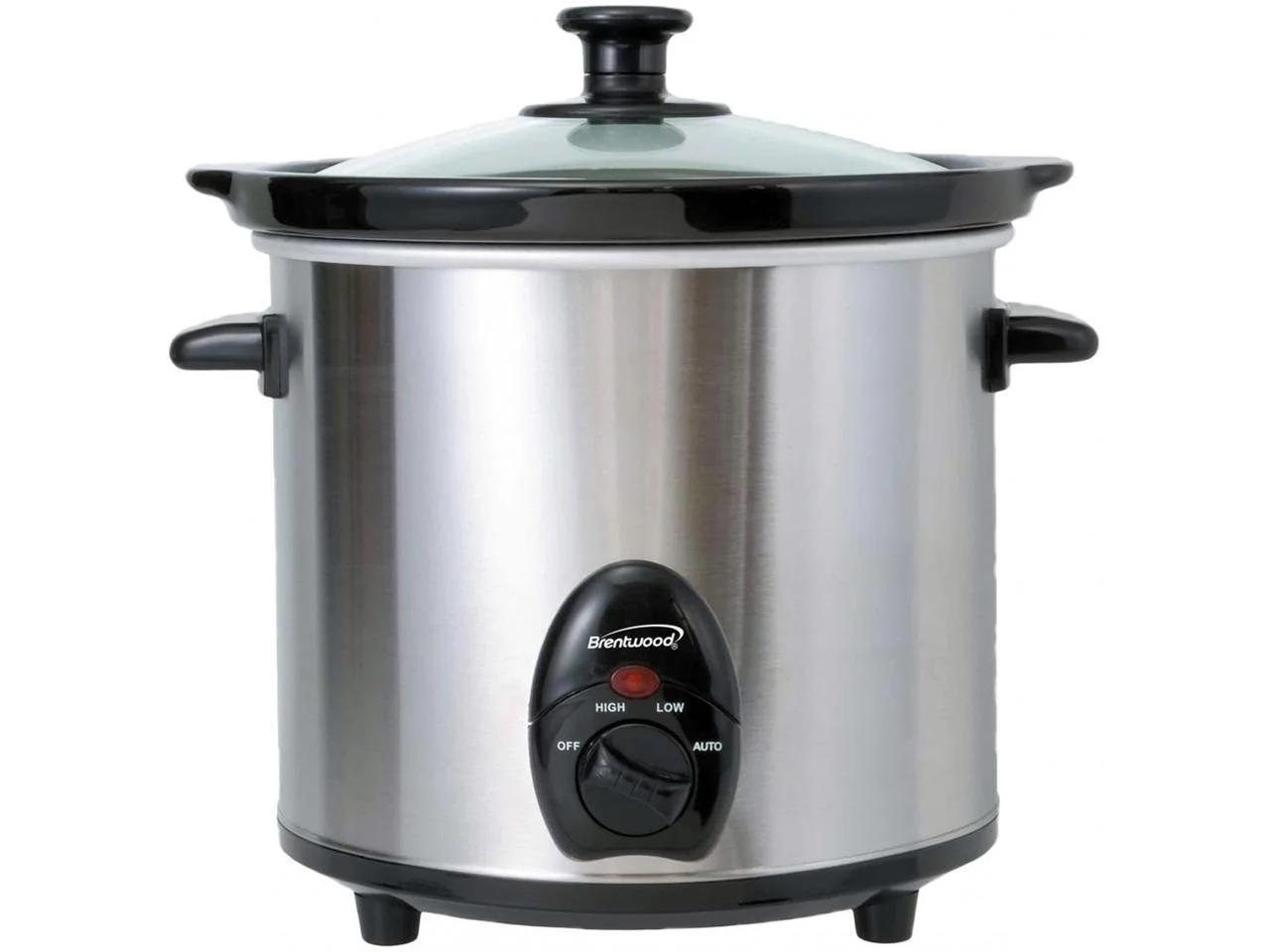 Brentwood SC-130S 3-Qt. 170-Watt Stainless Steel Slow Cooker (Metallic)