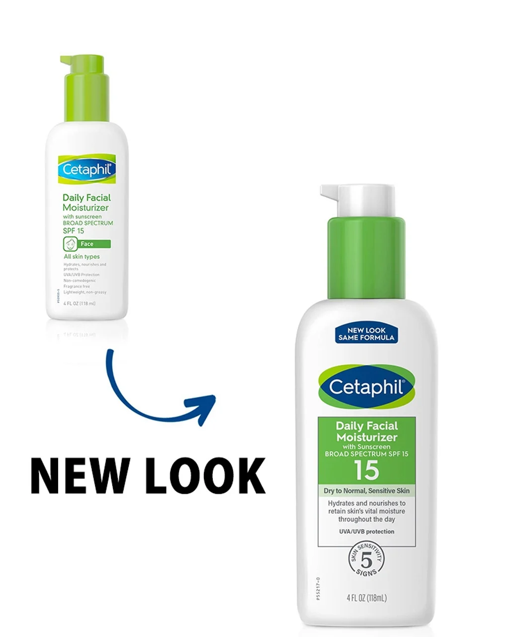 Cetaphil Daily Facial Moisturizer w/ SPF15, Fragrance Free, 4oz, 2-Pack