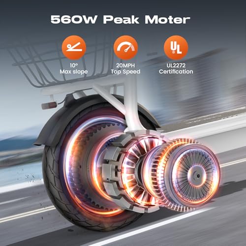 Caroma Peak 500W/800W/1200W Electric Scooter with Seat, LED Display & up to 30Miles,12