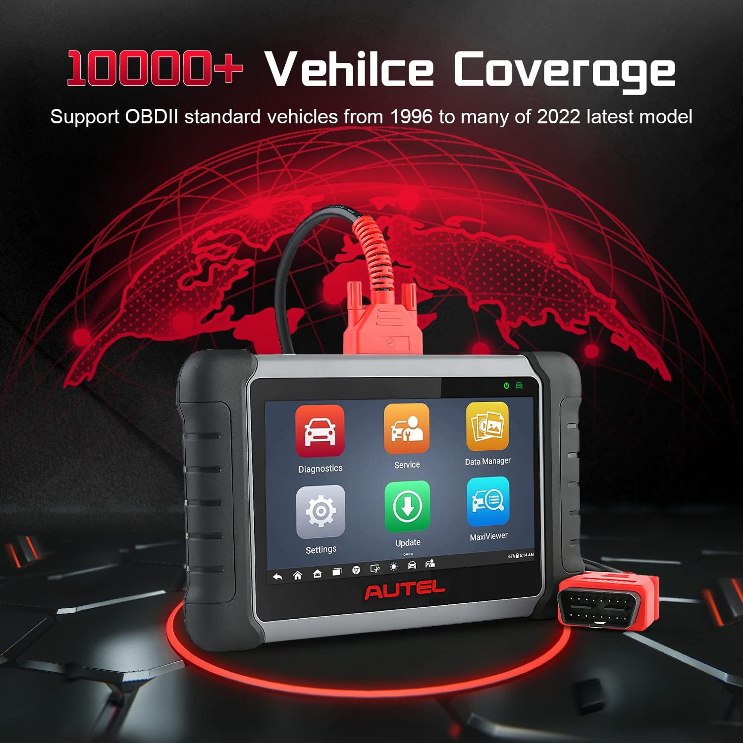 Autel MaxiCOM MK808Z with 60$ MV108S, 2024 Android 11 MK808 Bidirectional Scan Tool Same As MK808BT Pro MX808S MK808S, Alternative to MaxiCheck MX900 OBD2 Scanner, 28+ Service, Active Testing scanner