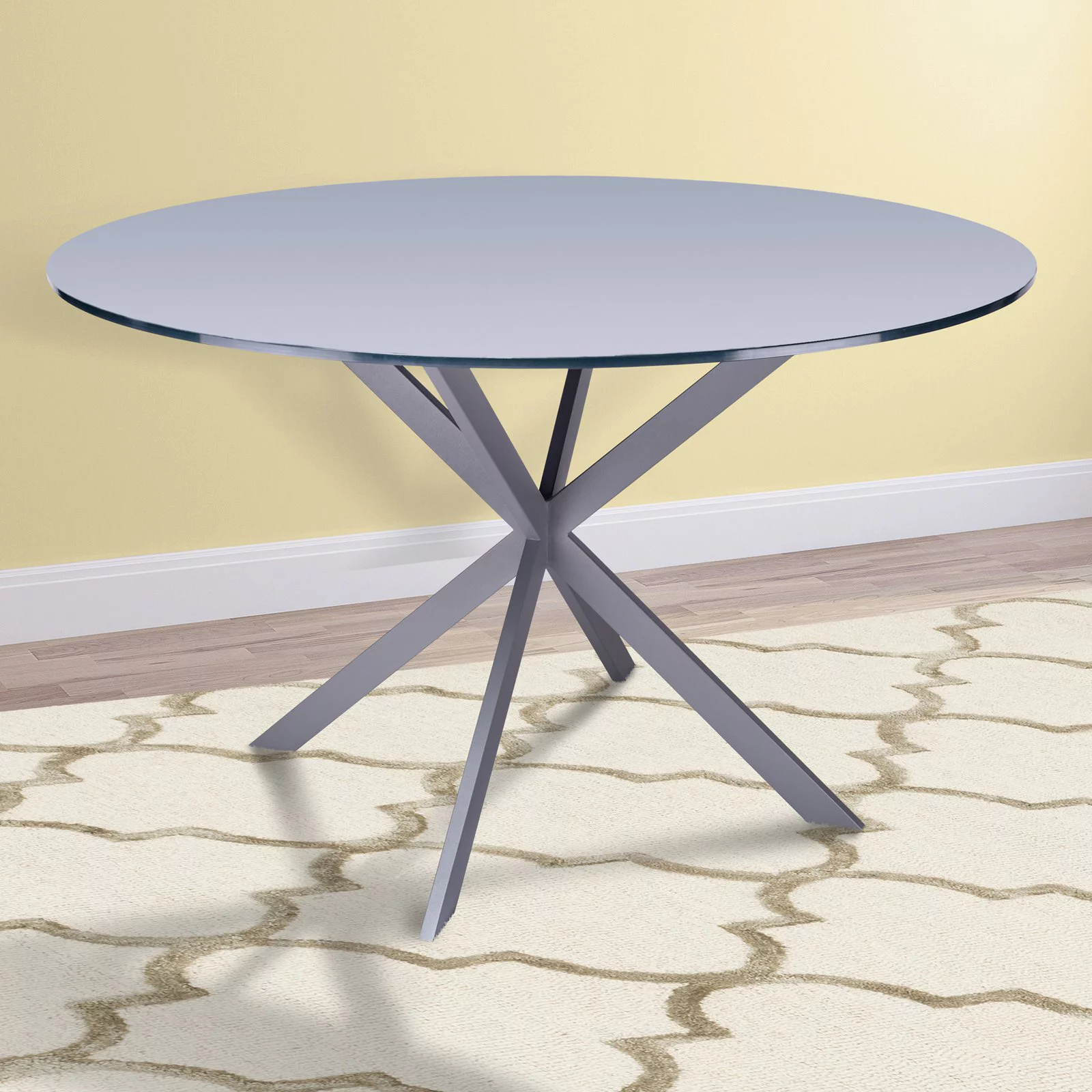 Armen Living Mystere 48 in. Round Dining Table