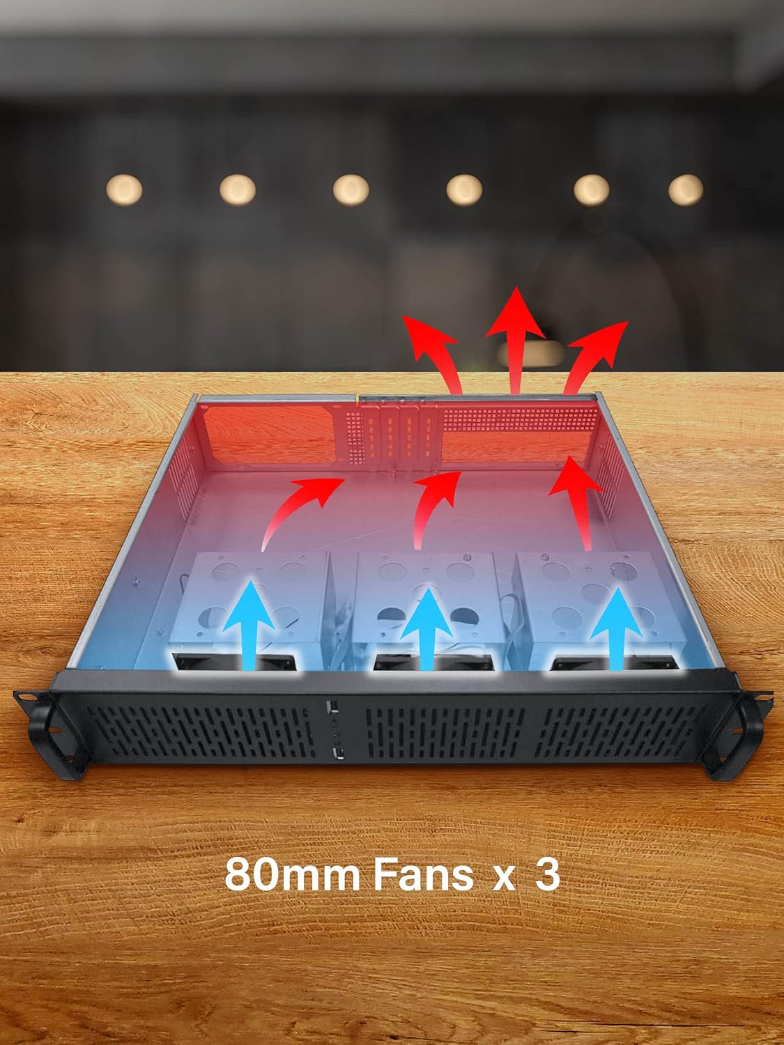 Rosewill 4U Server Chassis 11 Bay Server Case 8X 3.5 + 3X 5.25 HDD, E-ATX, Rackmount Server Case, Include Front 5X 120mm Fans Rear 2X 80mm Fans Metal Rack Mount Computer Case 25 Deep, RSV-L4000U
