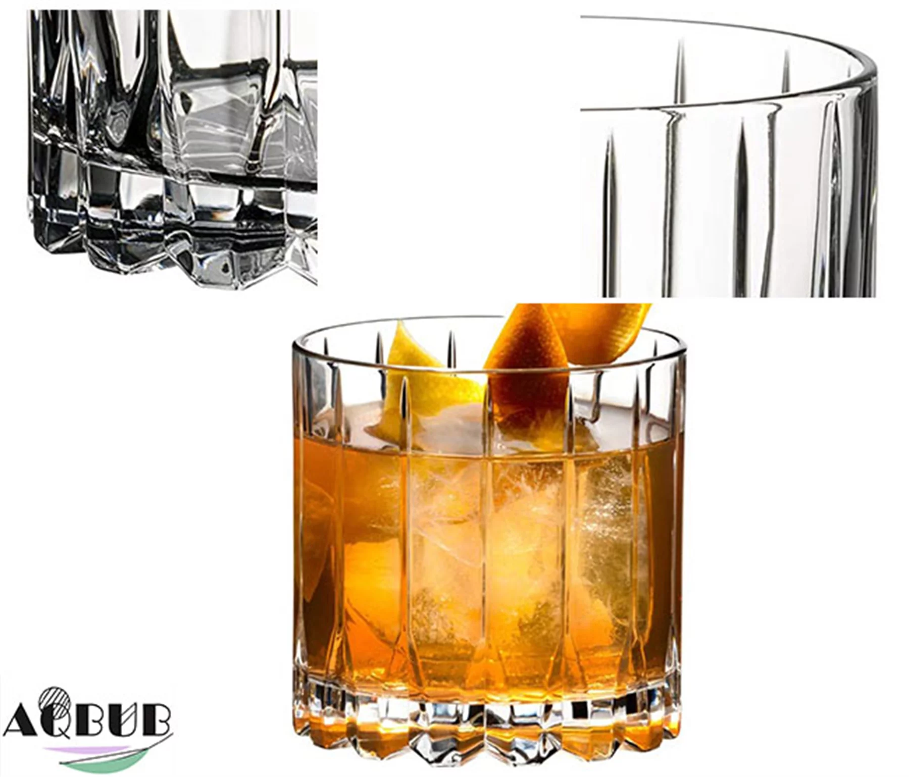 Drink specific glassware and rock cups, 9 oz, 2, transparent