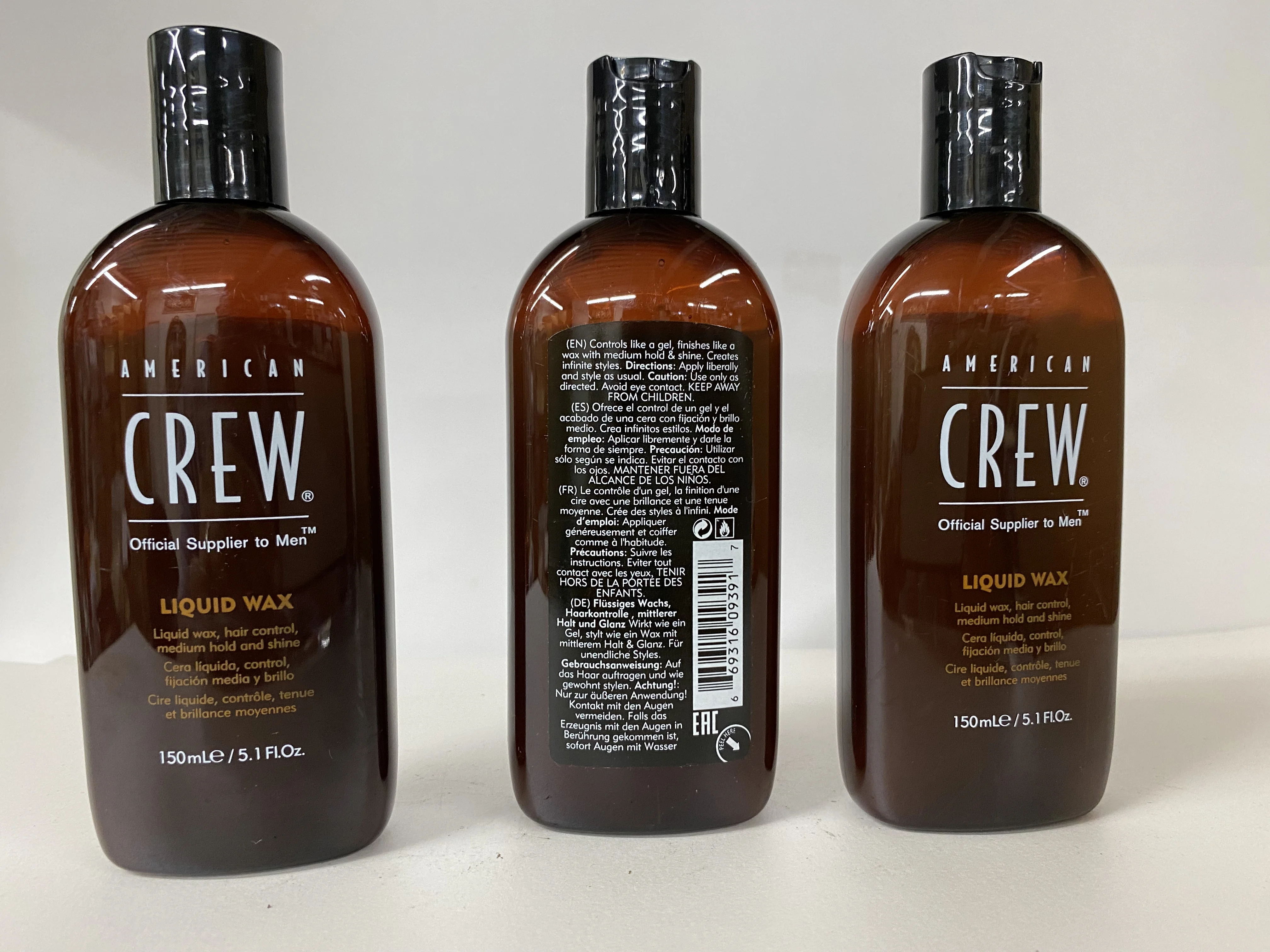 3 Pack     American Crew Official Supplier to Men Liquid Wax, 5.1 fl oz