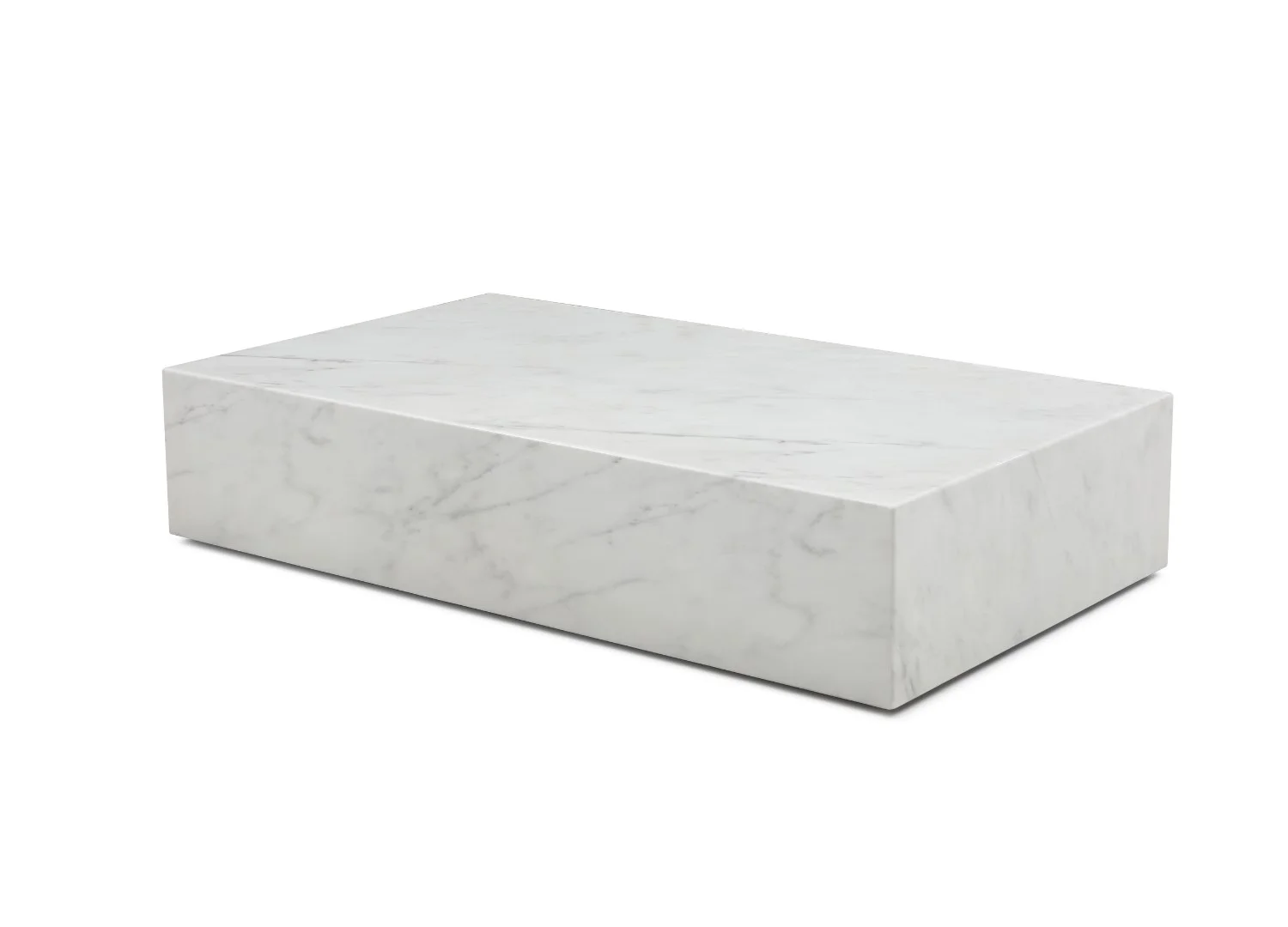 Whiteline Modern Living Cube Rectangular Coffee Table, White