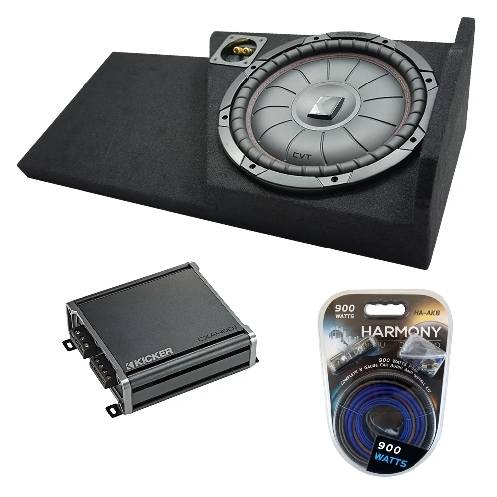 2014 UP GMC Sierra Double Cab Kicker CompVT CVT10 Single 10 Sub Box CXA400.1