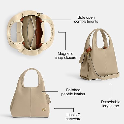 Coach Womens Polished Pebble Leather Lana Shoulder Bag 23