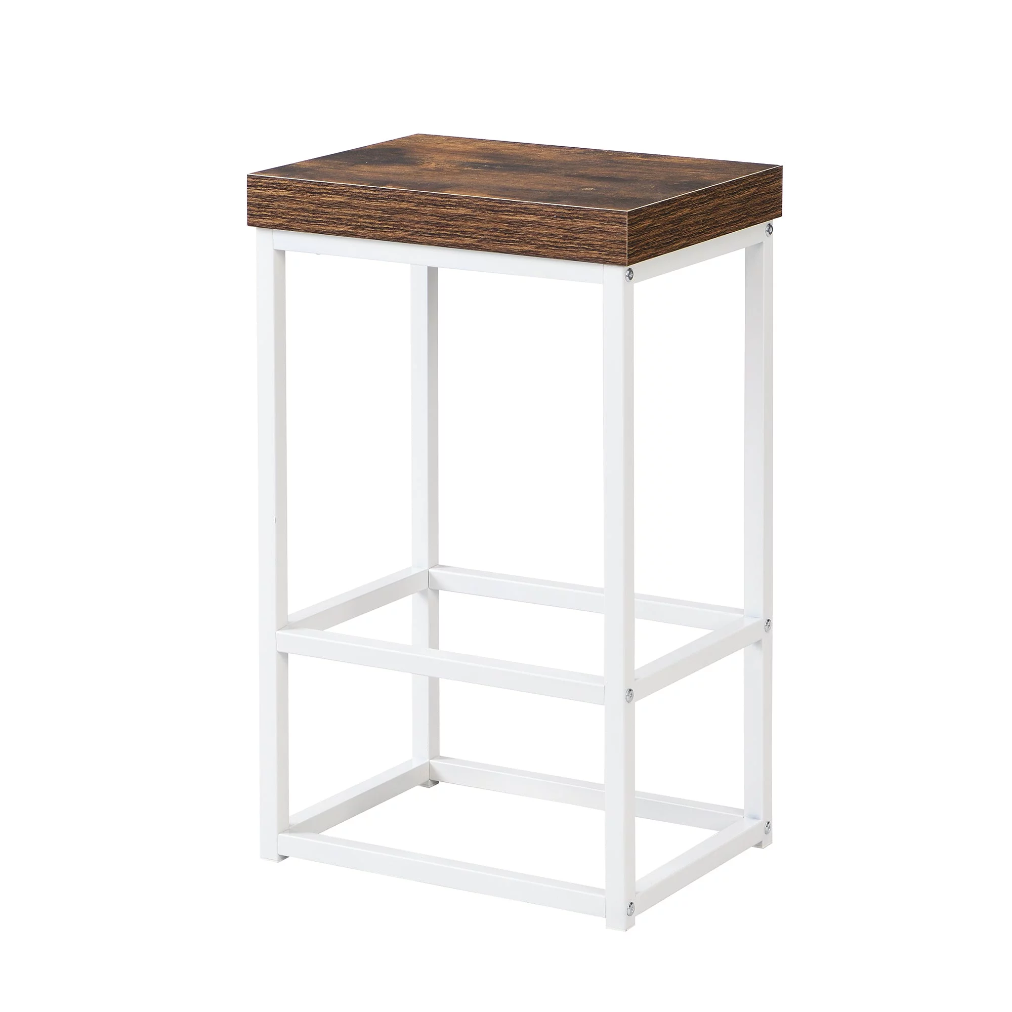 TOPMAX  Kitchen Island Set with 2 Seatings - White