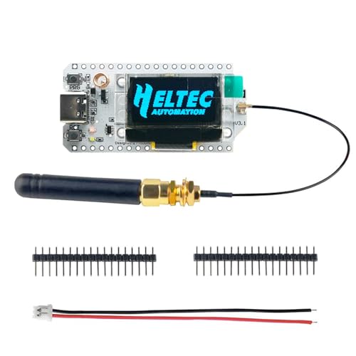 868MHz 915MHz WiFi LoRa 32 V3 Module Development Board Type-C SX1262 Integrated WiFi Bluetooth - ESP32 0.96 inch OLED Display 8MB Flash IOT Lora Dev-Board + Antenna U.FL IPEX to SMA 915MHz