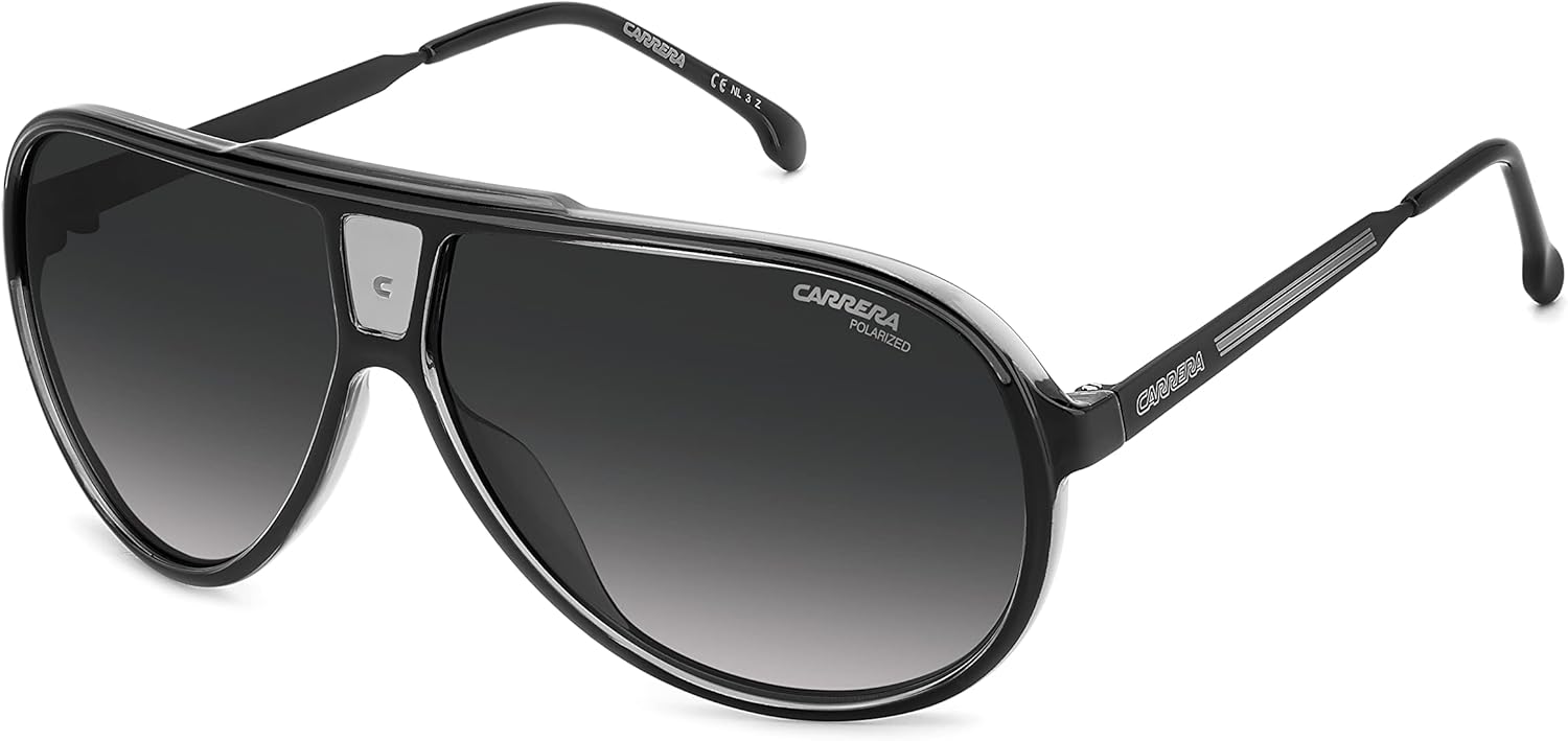 Carrera Polarized Grey Shaded Pilot Men's Sunglasses 1050/S 008A/WJ 63