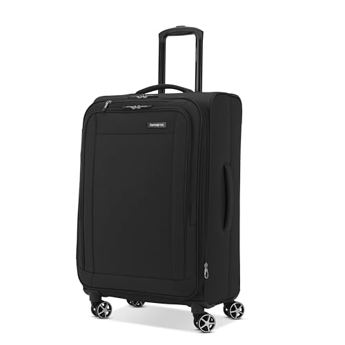Samsonite Saire LTE Softside Expandable Luggage with Spinner Wheels, 3-Piece Set (20/25/28), Caribbean Blue