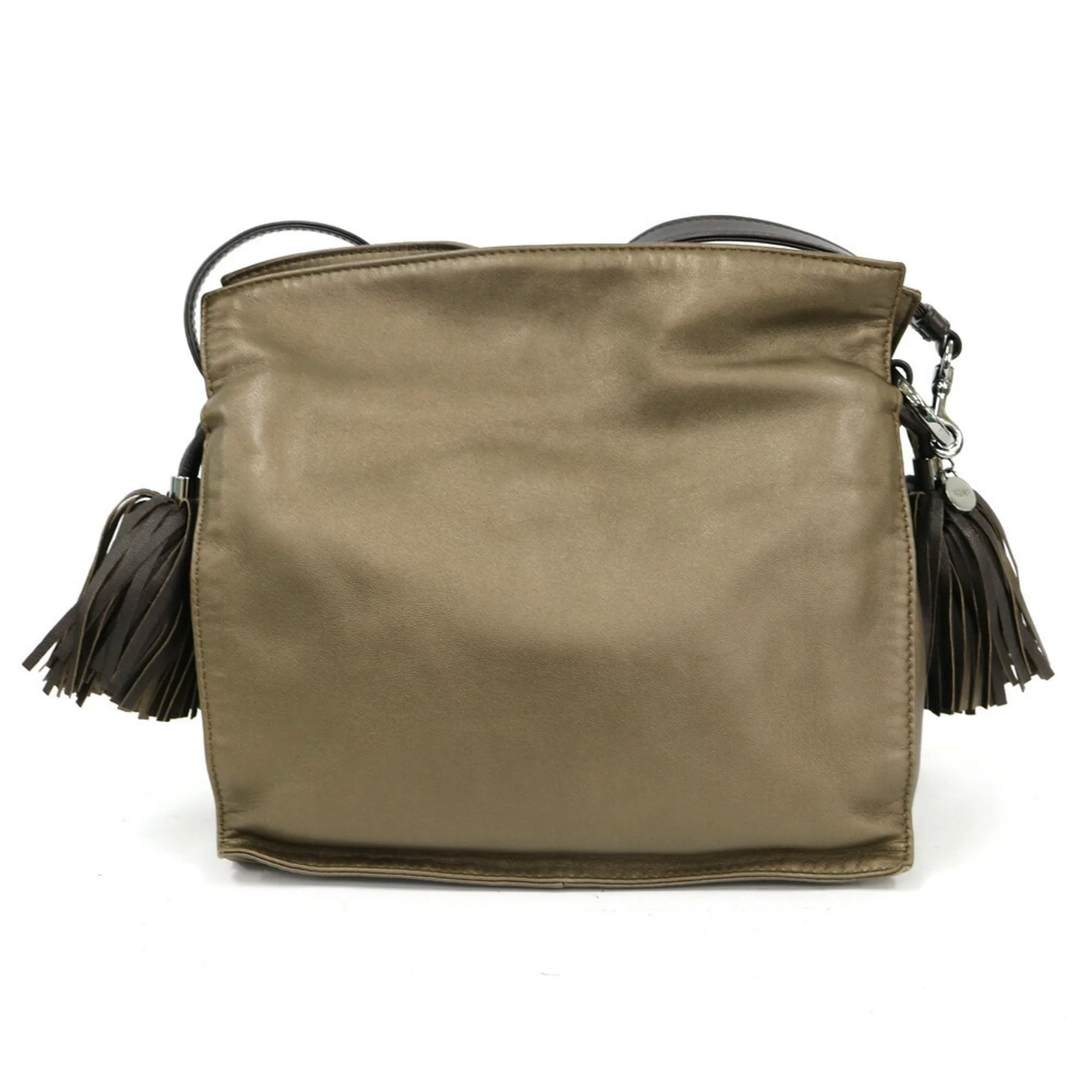 Pre-Owned LOEWE Loewe Shoulder Bag Flamenco Bronze Ladies (Fair)