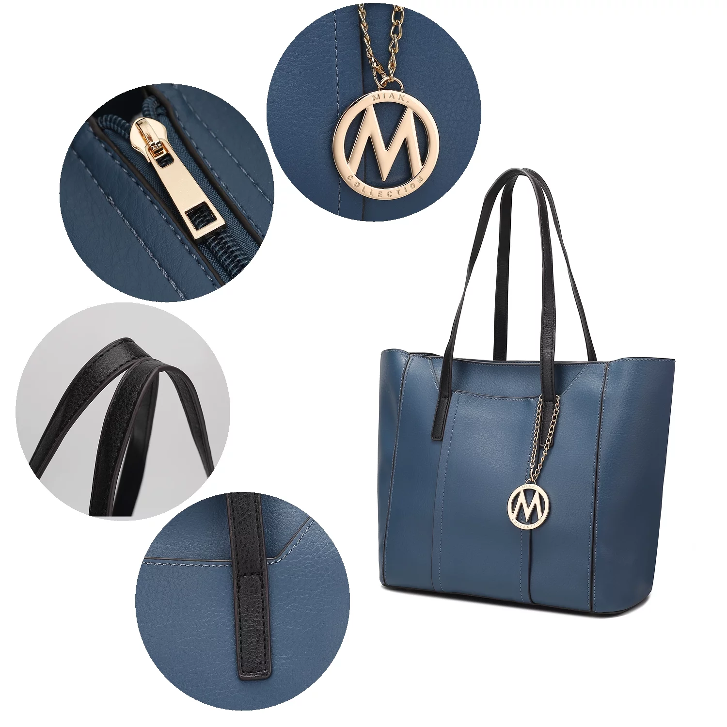 Dinah Light Weight Tote Handbag with Wallet by Mia K.