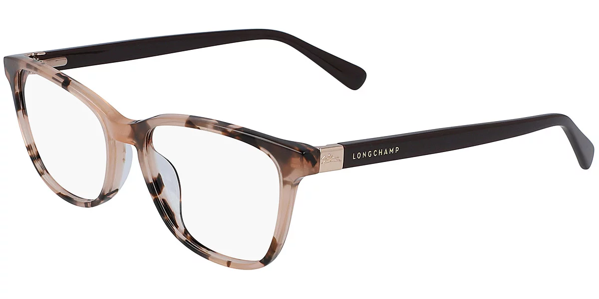 Longchamp LO2647 Full Rim Rectangle Marble Rose/Purple Eyeglasses