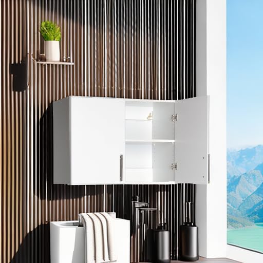 Prepac Elite 16 inch Stackable Wall Cabinet, Black