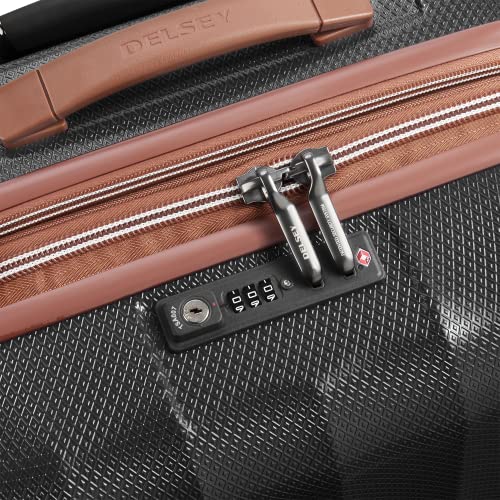 DELSEY PARIS Carrousel Hardside Expandable Luggage with Spinner Wheels, Navy, Carry-on 21 Inch