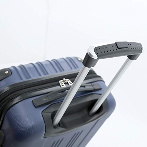 Travelers Club Midtown Hardside Luggage Travel, Black, 4-Piece Set