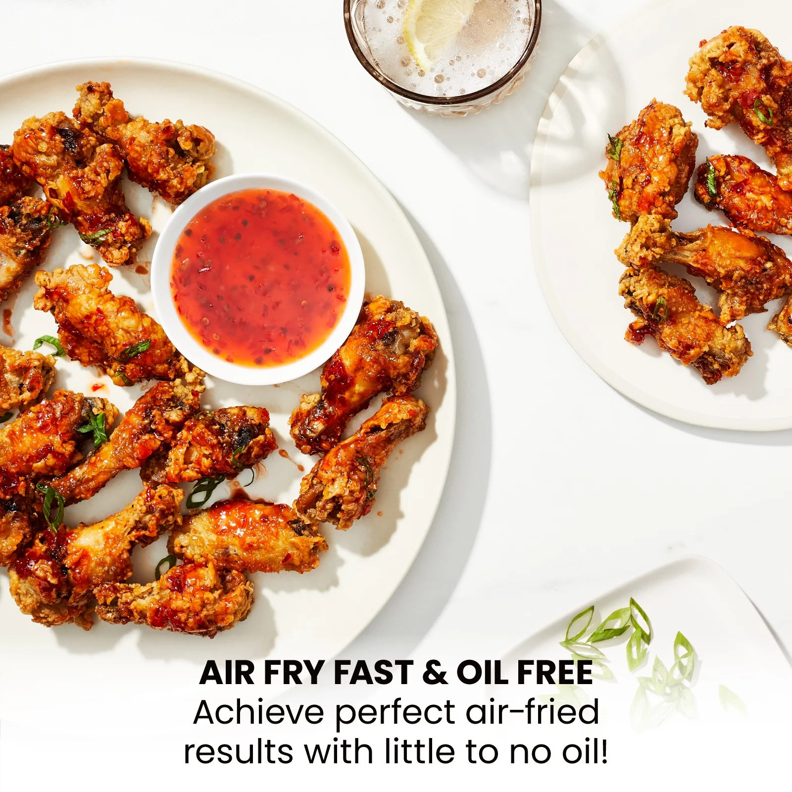 Chefman Turbofry Air Fryer w/ Timer and Temperature Control, 2 Qt Capacity - White, New