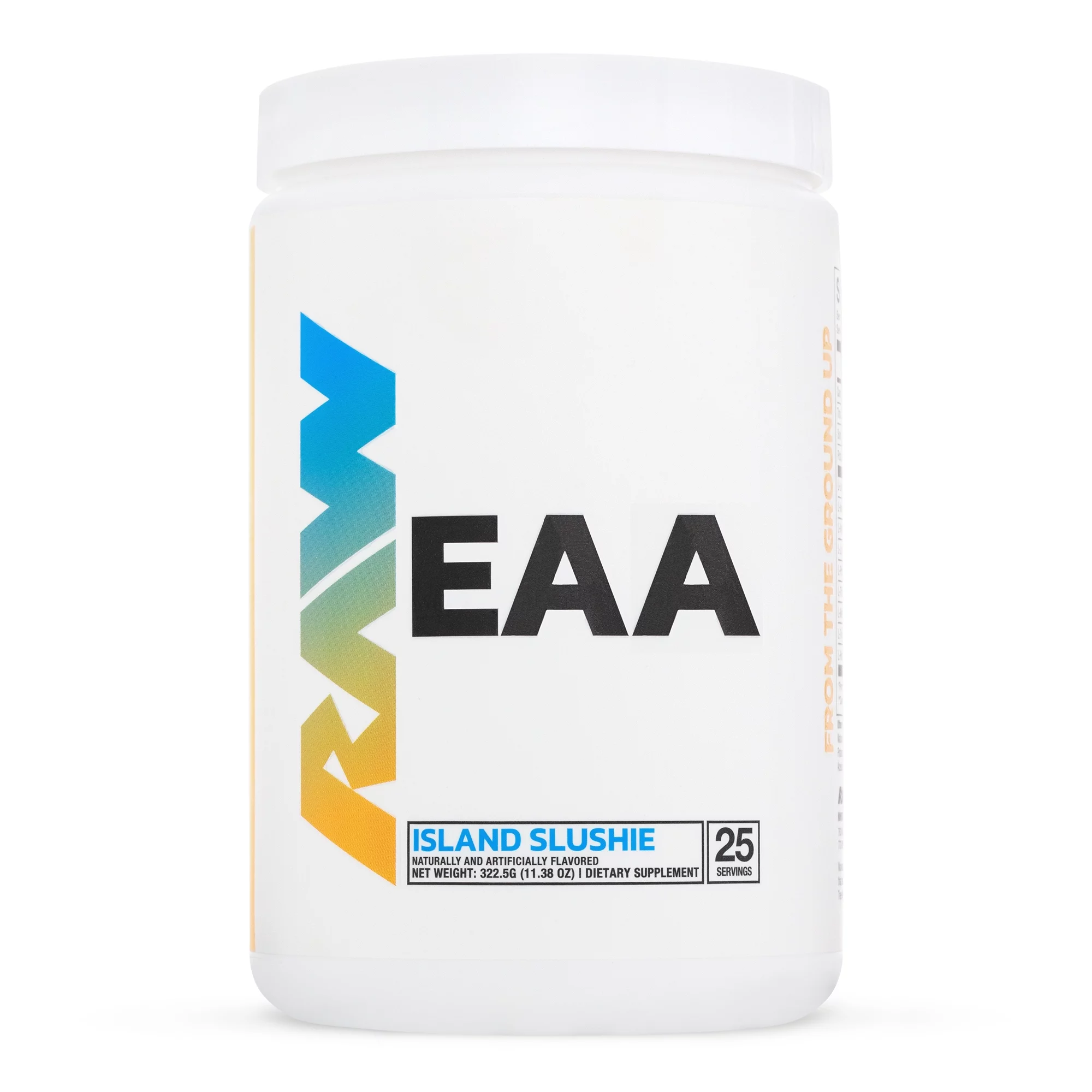RAW Nutrition EAA Essential Amino Acids Powder Supplement, Island Slushie, 25 Servings