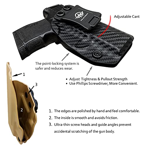 Sig P365 Holster IWB Kydex Custom Fit: Sig Sauer P365 / P365 SAS / P365 X Pistol - Inside Waistband - Adj. Cant Retention - Cover Mag-Button - No Wear - No Jitter
