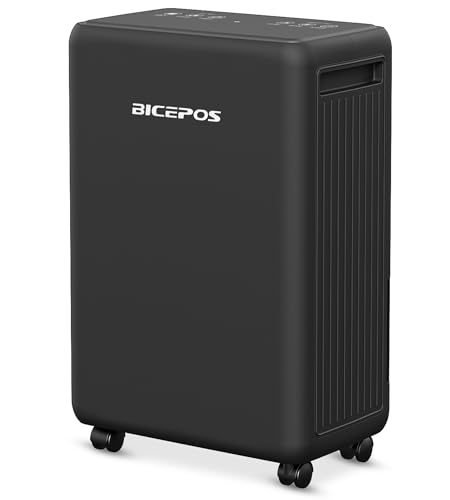 2000 Sq.Ft Dehumidifier for Basement, 30 Pints Dehumidifiers for Home with Drain Hose, 0.52 Gal Water Tank, Intelligent Humidity Control, Auto Shut Off, For Large Rooms and Home