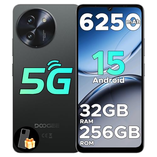 DOOGEE Note 59 Pro Unlocked Cell Phone 5G Android 15,32GB+256GB/TF 2TB Android Phone,6250mAh Battery,6.75