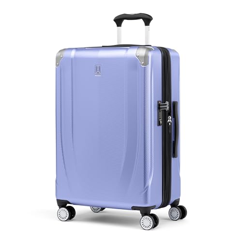 Travelpro Pathways 3 Hardside Expandable Luggage, 8 Spinner Wheels, Lightweight Hard Shell Suitcase, Carry On 21 Inch, Black Knight
