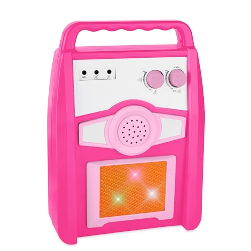 Best Choice Products Kids Electric Musical Guitar Play Set, Toy Guitar Starter Kit Bundle w/ 6 Demo Songs, Whammy Bar, Microphone, Amp, AUX, 2 Sticker Sheets - Blue